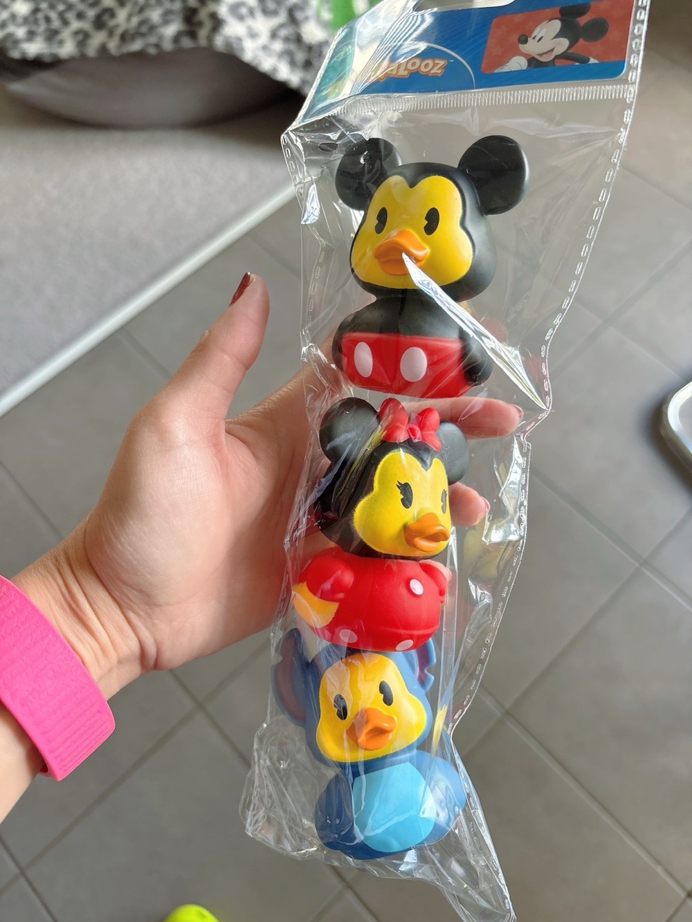 Disney Duckalooz 3-Pack Rubber Ducks — Mickey, Minnie & Donald, NEW Sealed